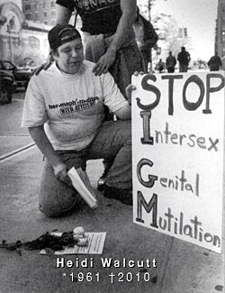 Heidi Walcutt (1997): 'STOP Intersex Genital Mutilation'